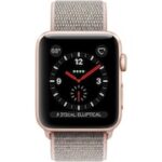 Apple Watch Series 3 GPS + Cellular Smartwatch (White Strap, 38mm)