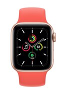 Apple Watch SE GPS Smartwatch (Pink Strap, 44mm)