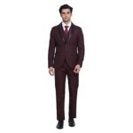 blackberrys Hildo 6X Check Suits in Wine