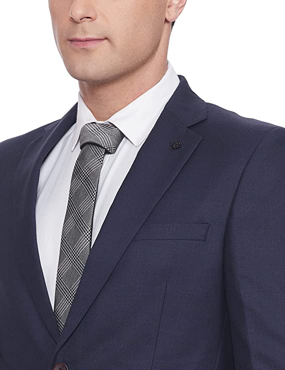 Raymond Men's Poly Viscose Notch Lapel Suit (RMDX01827-V8_Purple_Small) - Image 2